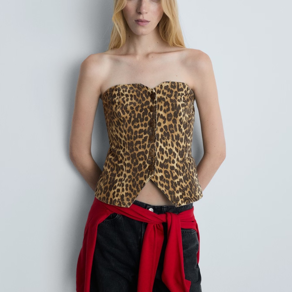 Leopard Print Corset top